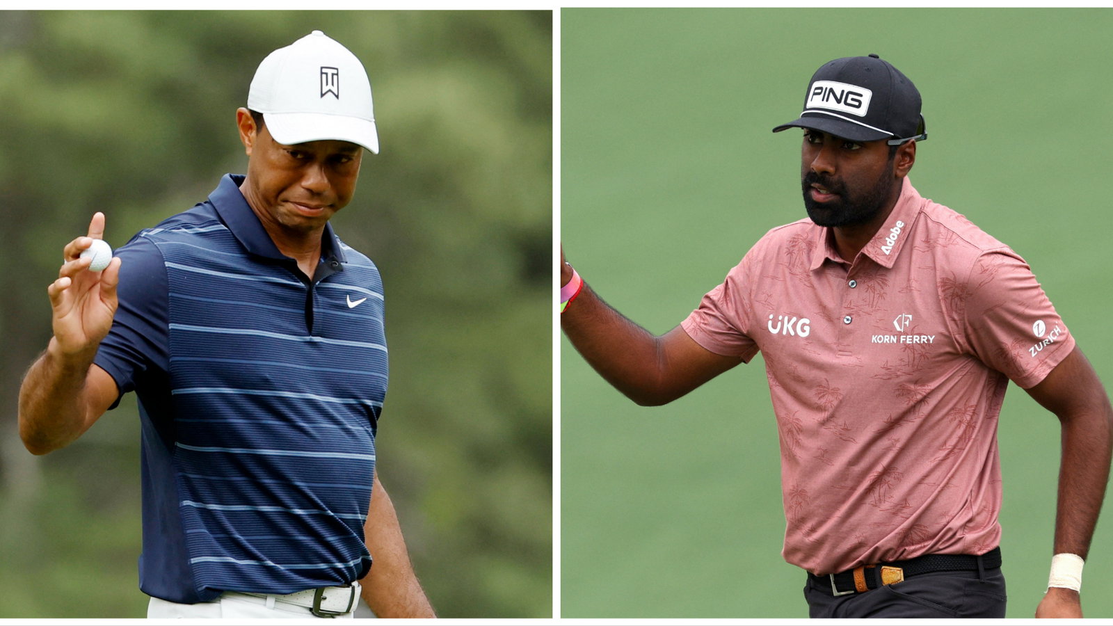 Watch Sahith Theegala recreate iconic Tiger Woods Masters moment!